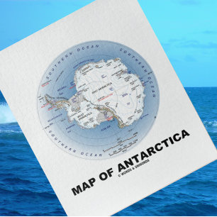 Map Of Antarctica (Geography) Jigsaw Puzzle