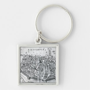 Map of Antwerp Keychain
