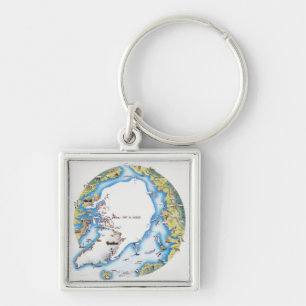 Map of Arctic Keychain