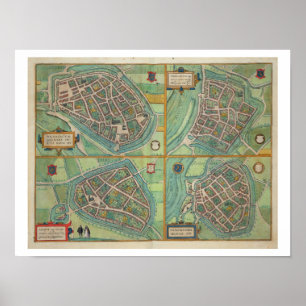 Map of Arnhem, Velmo, Gelre, and Ruerm, from 'Civi Poster