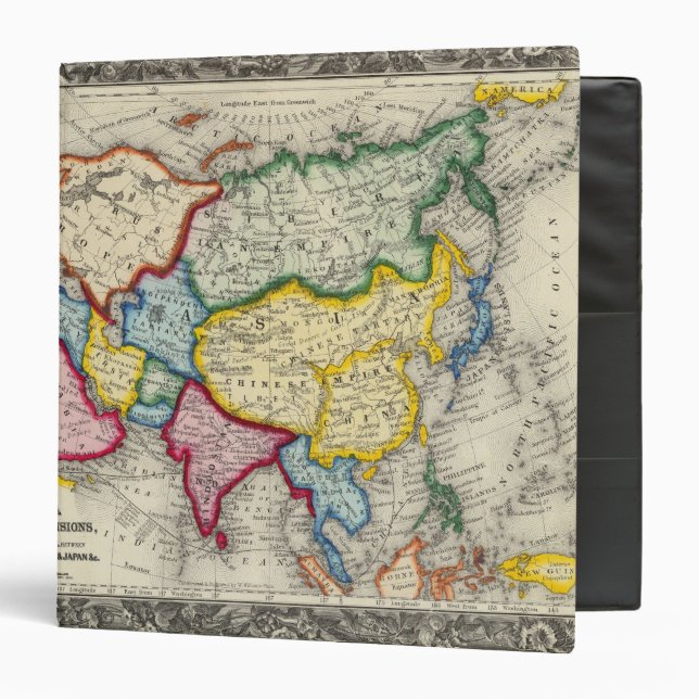 Map Of Asia Binder (Front/Inside)
