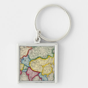 Map Of Asia Keychain