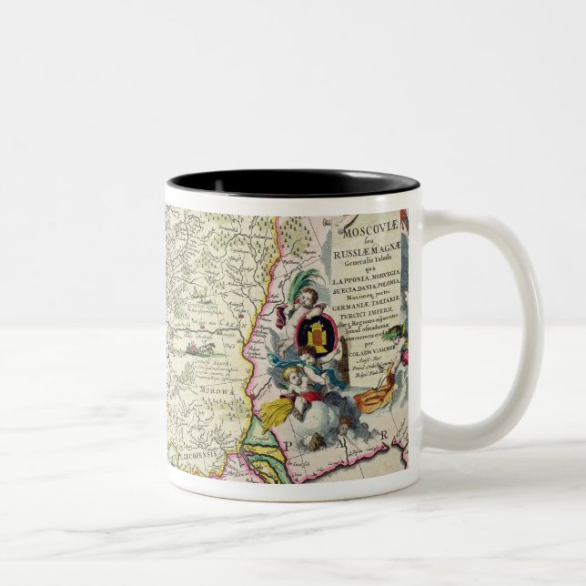 Map of Asia Minor Two-Tone Coffee Mug (Right)