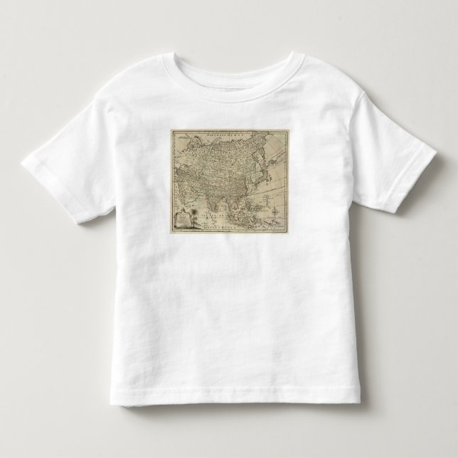 Map of Asia Toddler T-shirt (Front)