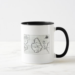 Map of Atlantis, from 'Mundus Subterraneus' Mug