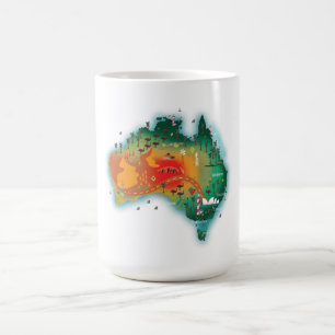 Map Of Australia Coffee Mug