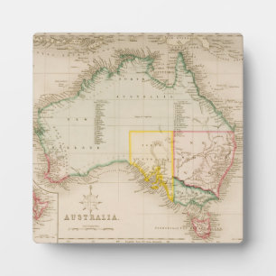 Map of Australia & New Zealand Plaque