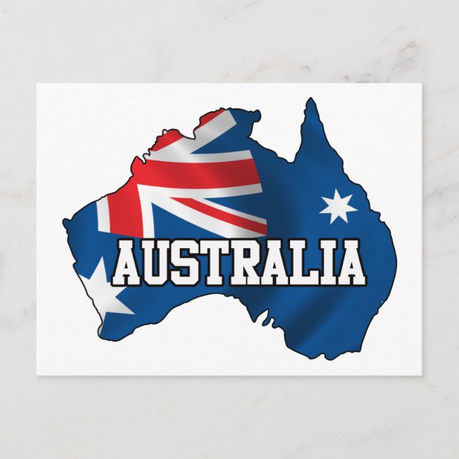Map Of Australia Postcard (Front)