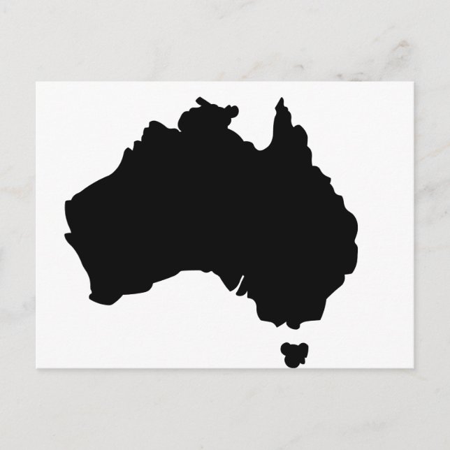 Map of Australia Postcard (Front)