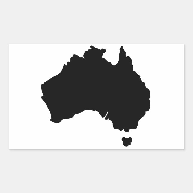Map of Australia Sticker (Front)