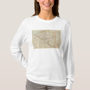 Map of Belgium and Luxembourg T-Shirt