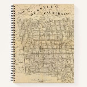Map of Berkeley, California Notebook