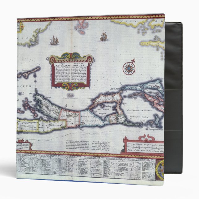 Map of Bermuda Binder (Front/Inside)
