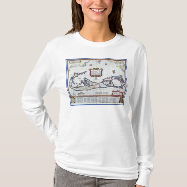 Map of Bermuda T-Shirt (Front)