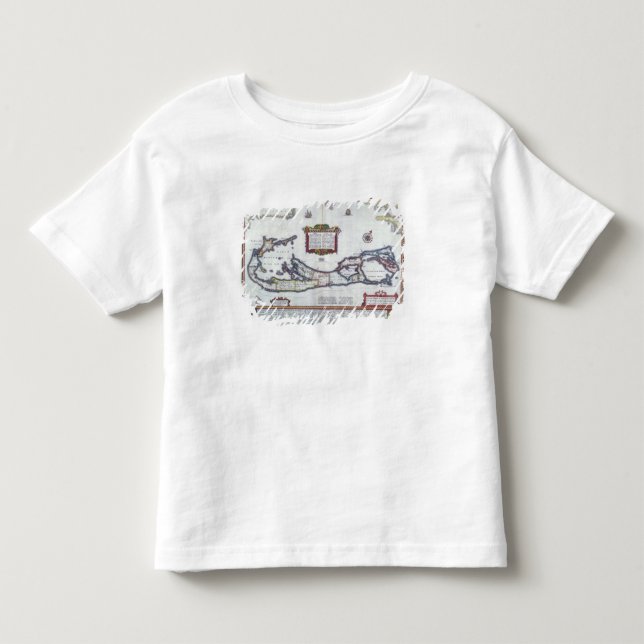 Map of Bermuda Toddler T-shirt (Front)