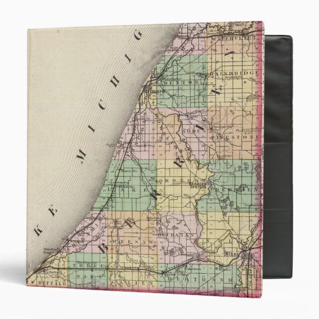 Map of Berrien County, Michigan Binder (Front/Inside)