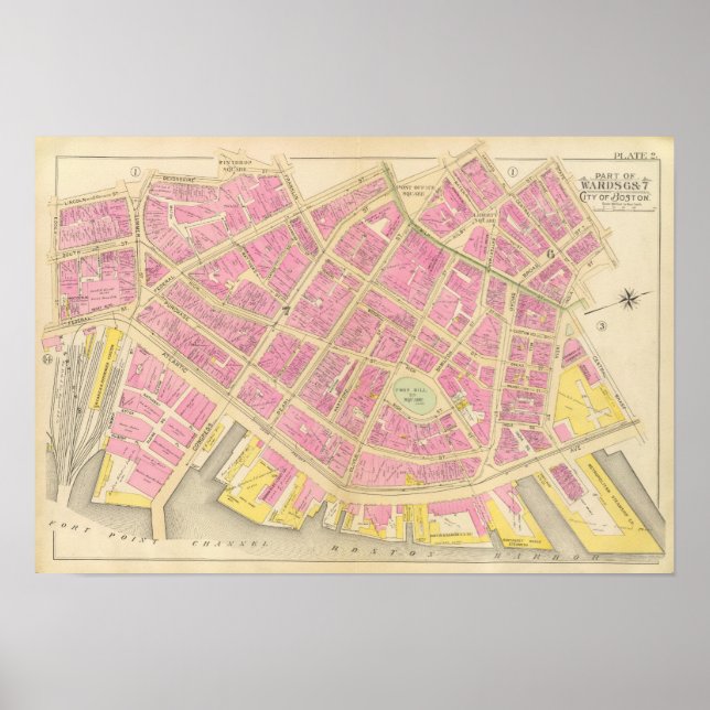 Map of Boston 12 Poster (Front)