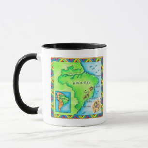 Map of Brazil Mug