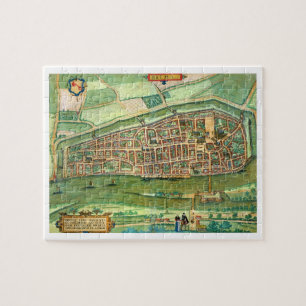 Map of Bremen, from 'Civitates Orbis Terrarum' by Jigsaw Puzzle