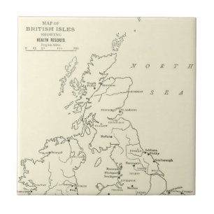 Map of Britain Health Resorts Tile