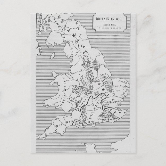 Map of Britain produced by Stanford's Postcard (Front)