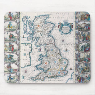 Map of British Isles 2 Mouse Pad