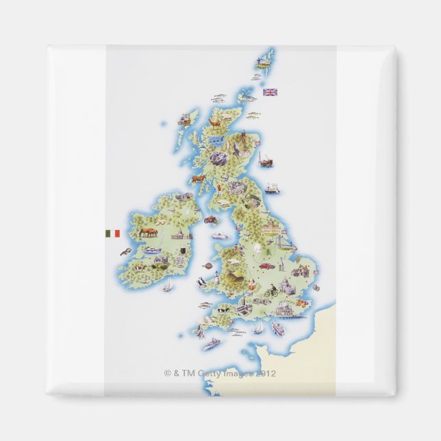 Map of British Isles Magnet (Front)