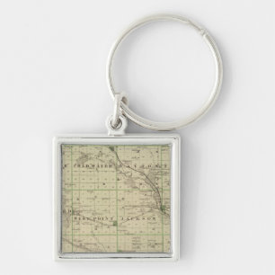 Map of Butler County, State of Iowa Keychain