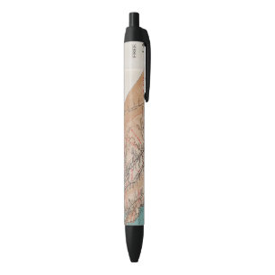 Map of California 2 Black Ink Pen