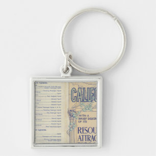 Map of California 2 Keychain