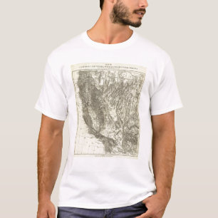 Map of California and Nevada T-Shirt