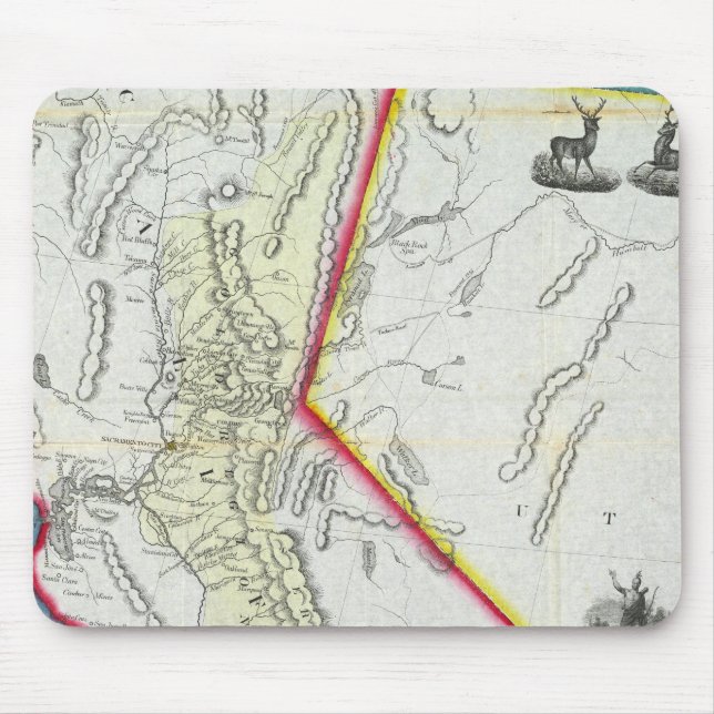 Map of California Mouse Pad (Front)