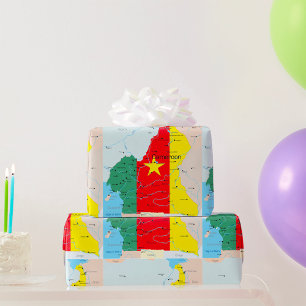 Map Of Cameroon Wrapping Paper