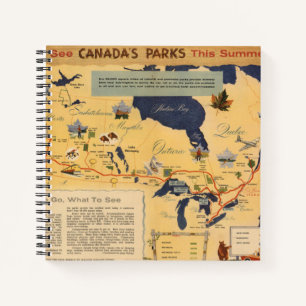 Map of Canada - Canada's Parks Notebook