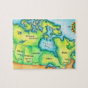 Map of Canada Jigsaw Puzzle