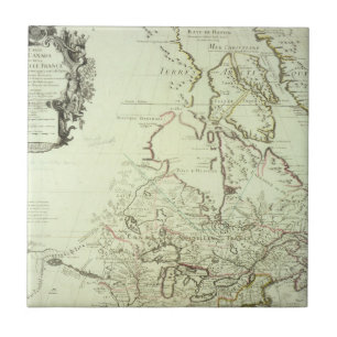 Map of Canada Tile