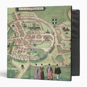 Map of Canterbury, from 'Civitates Orbis Terrarum' Binder