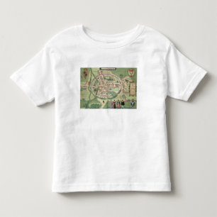 Map of Canterbury, from 'Civitates Orbis Terrarum' Toddler T-shirt