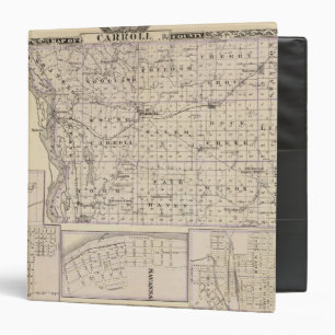 Map of Carroll County, Mt Carroll Binder