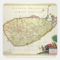 Map of Ceylon according to Nicolas Visscher