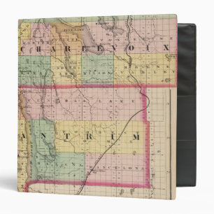 Map of Charlevoix and Antrim counties, Michigan Binder