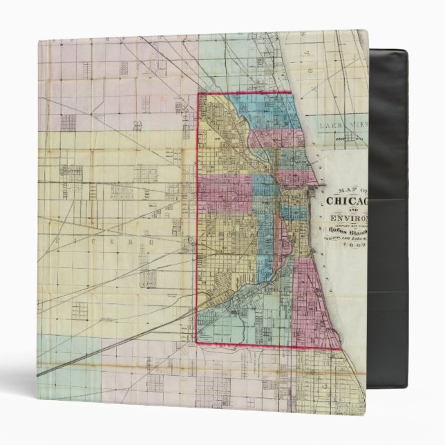 Map of Chicago Binder (Front/Inside)
