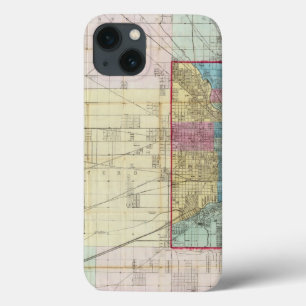 Map of Chicago iPhone 13 Case
