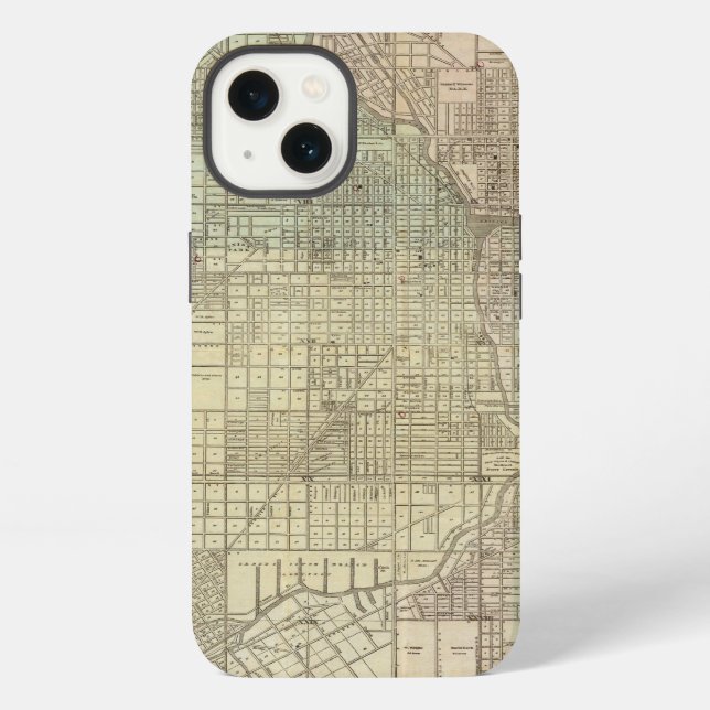 Map Of Chicago iPhone Case (Back)