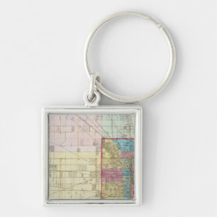Map of Chicago Keychain