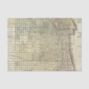 Map Of Chicago Tissue Paper