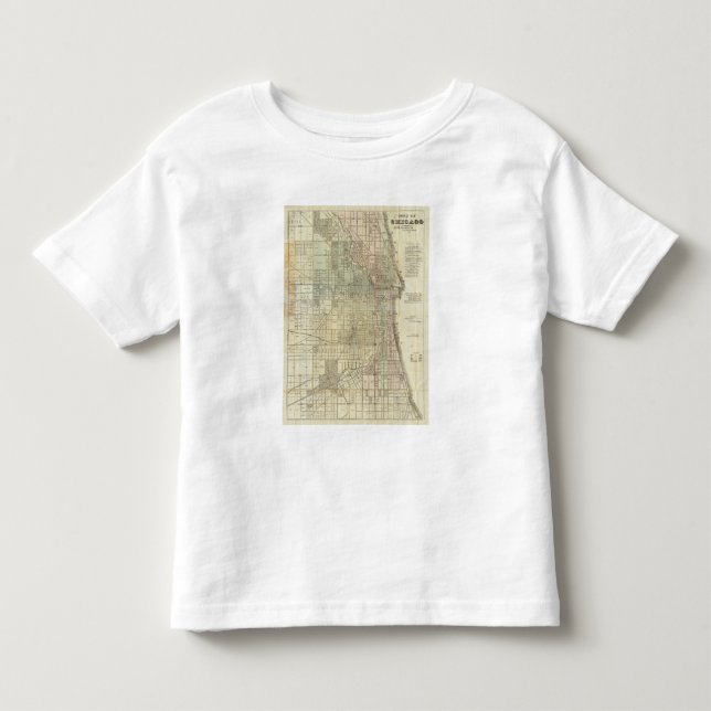 Map Of Chicago Toddler T-shirt (Front)