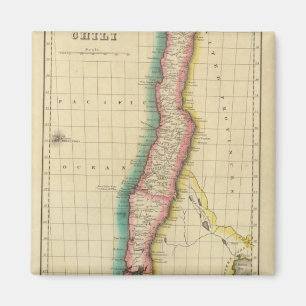 Map Of Chili Magnet