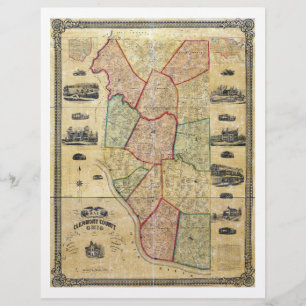 Map of Clermont County Ohio (1857)
