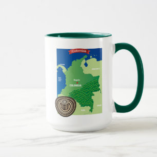 Map of Colombia Mug